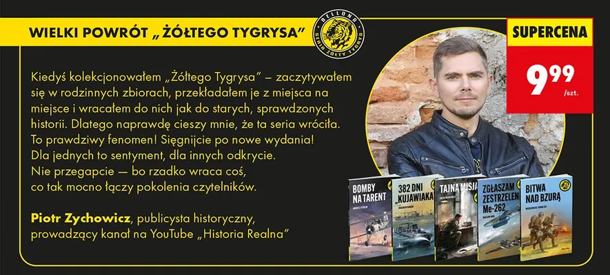 Książki z serii: Żółty Tygrys promocja w Biedronka
