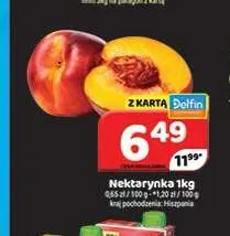 Nektarynka promocja w Delfin