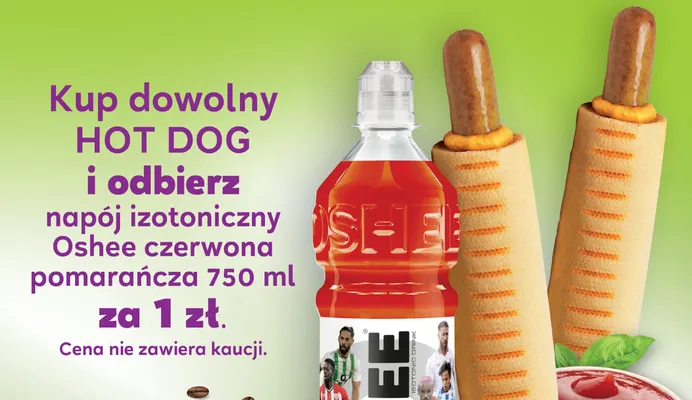 Napój izotoniczny Oshee czerwona pomarańcza promocja w Stokrotka