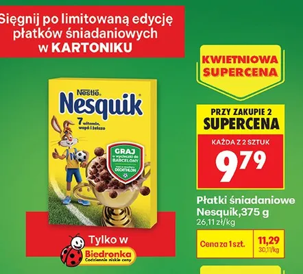 Płatki śniadaniowe promocja w Biedronka