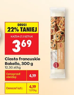 Ciasto francuskie Bakello promocja w Biedronka