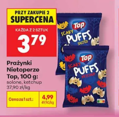 Prażynki Nietoperze Top ketchup promocja w Biedronka