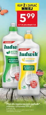 Płyn do mycia naczyń cytrynowy promocja w LEWIATAN