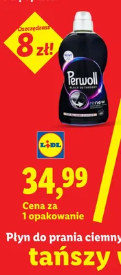 Płyn do prania ciemnych tkanin Perwoll Renew Black promocja w Lidl