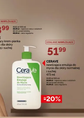 Emulsja do mycia twarzy CeraVe nawilżająca promocja w Ziko Dermo