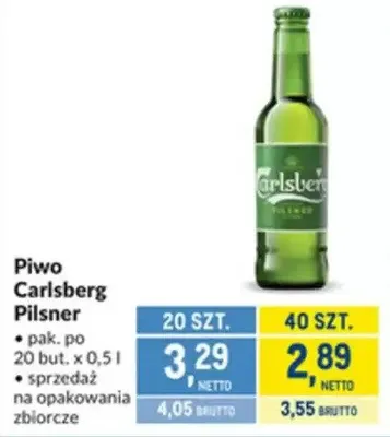 Piwo Carlsberg Pilsner promocja w Makro