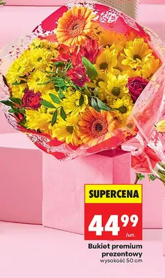 Bukiet premium prezentowy wysokość 50 cm promocja w Biedronka