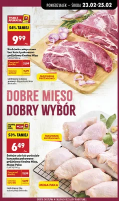 Karkówka wieprzowa bez kości pakowana próżniowo promocja w Biedronka