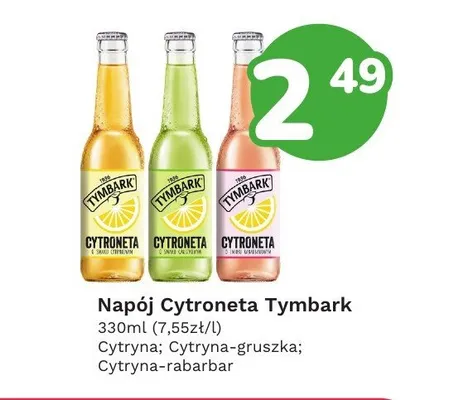 Napój Cytroneta Tymbark cytryna-rabarbar promocja w Limonka
