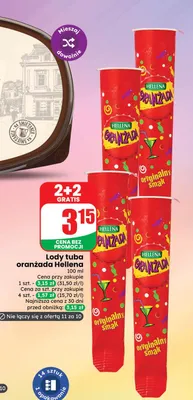 Lody tuba oranżada Hellena promocja w Dino