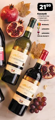 Wino białe Kazayak Chardonnay promocja w Netto