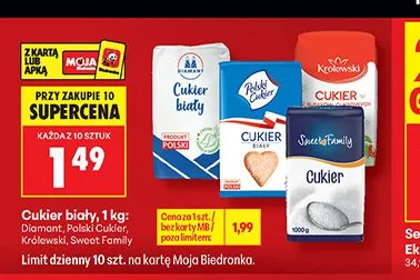 Cukier biały Królewski promocja w Biedronka