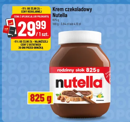 Krem czekoladowy Nutella promocja w POLOmarket