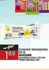 Chałwa waniliowa Auchan promocja w Wafelek