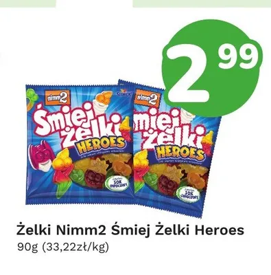 Żelki Nimm2 Śmiejżelki Heroes promocja w Limonka