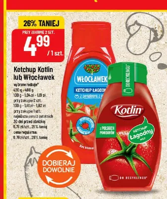 Ketchup łagodny Włocławek promocja w POLOmarket