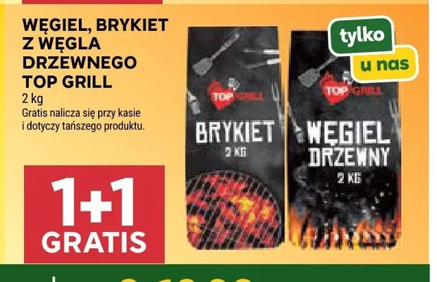 Brykiet z węgla drzewnego Top Grill promocja w Stokrotka