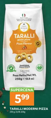 Taralli moderni pizza Terre di Puglia promocja w Stokrotka