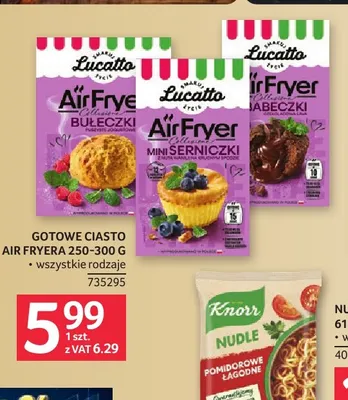 Gotowe ciasto do air fryera babeczki czekoladowa lawa Lucatto promocja w Selgros