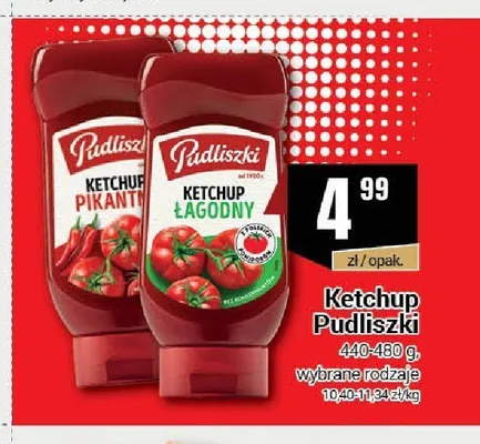 Ketchup Pudliszki pikantny promocja w Premium Nasz Sklep