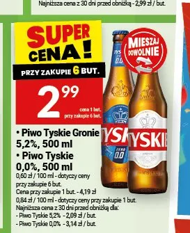 Piwo Tyskie Gronie promocja w Twój Market
