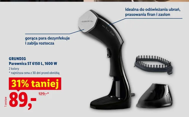 Parownica Grundig ST 6150l 1600W promocja w Lidl