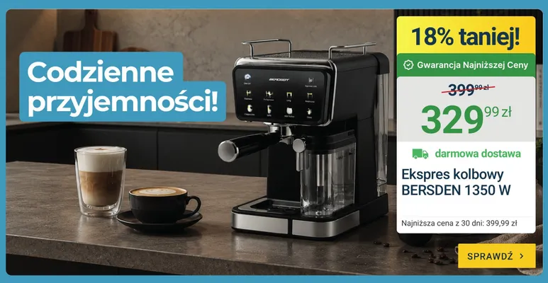 Ekspres kolbowy Bersden promocja w ERLI