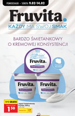 Jogurt śmietankowy promocja w Biedronka