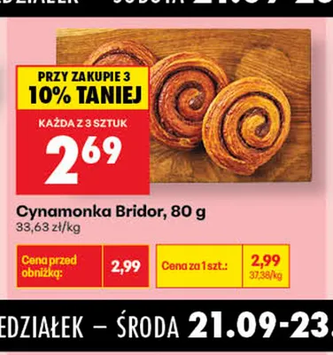 Cynamonka Bridor promocja w Biedronka