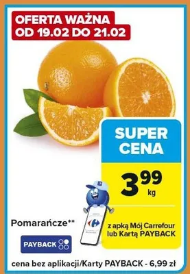Pomarańcze promocja w Carrefour Express