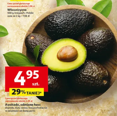 Awokado odmiana hass promocja w Auchan