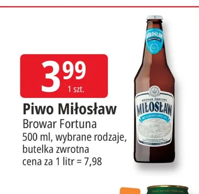 Piwo Miłosław promocja w Leclerc