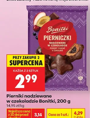 Pierniki nadziewane w czekoladzie promocja w Biedronka