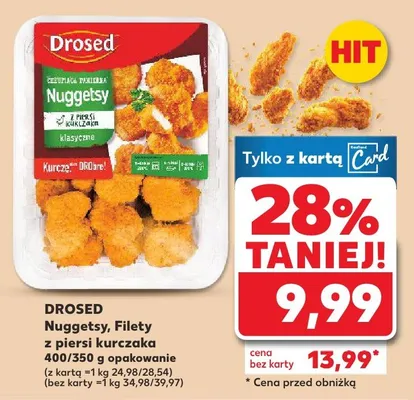 Nuggetsy, filety z piersi kurczaka promocja w Kaufland