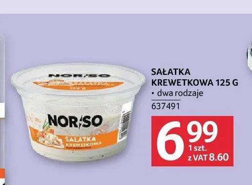 Sałatka krewetkowa Nor-So promocja w Selgros
