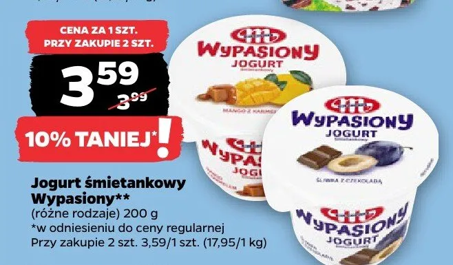 Jogurt śmietankowy (różne rodzaje) promocja w Netto