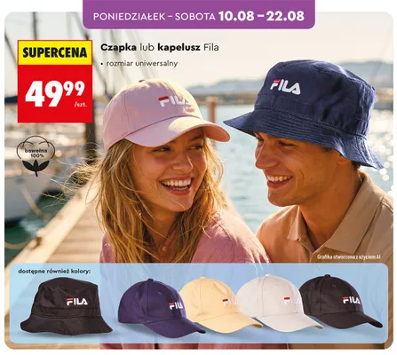 Czapka Fila promocja w Biedronka