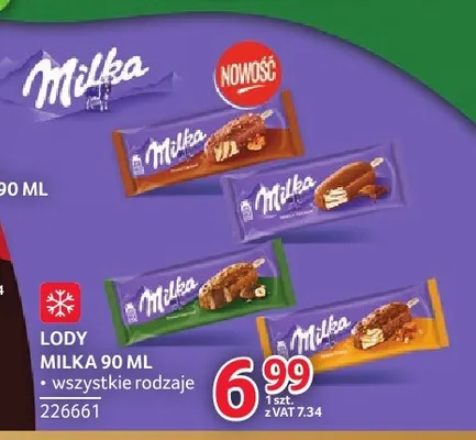 Lody Milka 90 ml promocja w Selgros