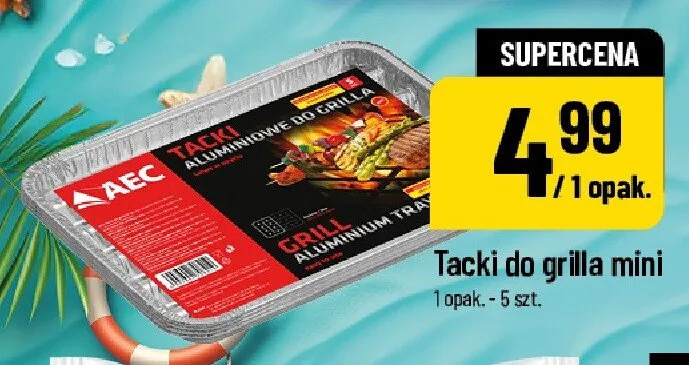 Tacki do grilla mini AEC 5-pak promocja w POLOmarket
