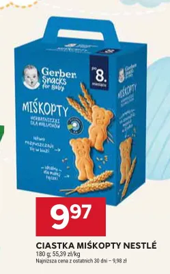 Ciastka Miśkopty Gerber promocja w Stokrotka