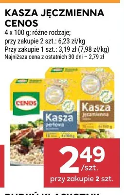 Kasza jęczmienna perłowa Cenos promocja w Stokrotka