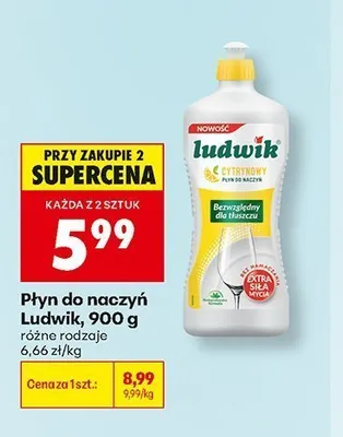 Płyn do naczyń Ludwik promocja w Biedronka