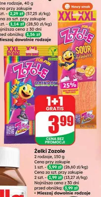 Żelki Zozole promocja w Dino