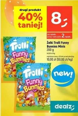 Żelki Funny Bunnies Minis promocja w Dealz