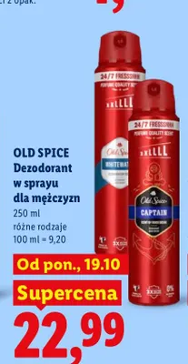 Dezodorant w sprayu dla mężczyzn Captain Old Spice promocja w Lidl