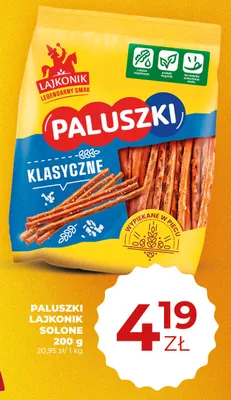 Paluszki Lajkonik solone promocja w Duży Ben