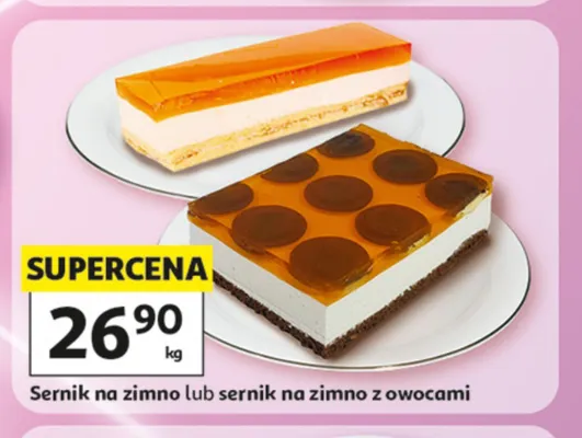 Sernik na zimno promocja w Auchan
