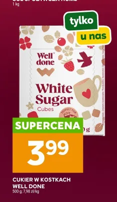 Cukier w kostkach White Sugar Cubes Well Done promocja w Stokrotka