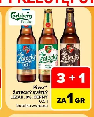Piwo Žatecký Světlý Ležák promocja w Carrefour