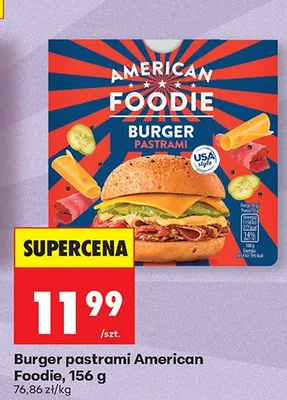 Burger pastrami American Foodie promocja w Biedronka